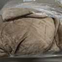 Electric Heated Blanket Queen Size 84"x90", Soft Flannel with Dual Controllers & Overheat Protection, 9 Adjustable Heat Settings & 10-Hour Auto-Off Timer, Fast Heating for Winter Comfort, Camel