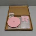 Leinuosen Pink Bow Paper Towel Holder Cute Resin Paper Towel for Kitchen Countertop Coquette Crafts Pink Bow Napkin Holder Decorative Gifts for Home Women Bathroom Free-Standing