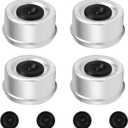 4PCS 2.72" Trailer Hub Cap, Wheel Bearing Caps for Trailers Axle Dust Cap with 8 Rubber Plugs Trailer Bearing Dust Cap for Ez Lube Axle Grease Cap 7000 to 8000 Pound