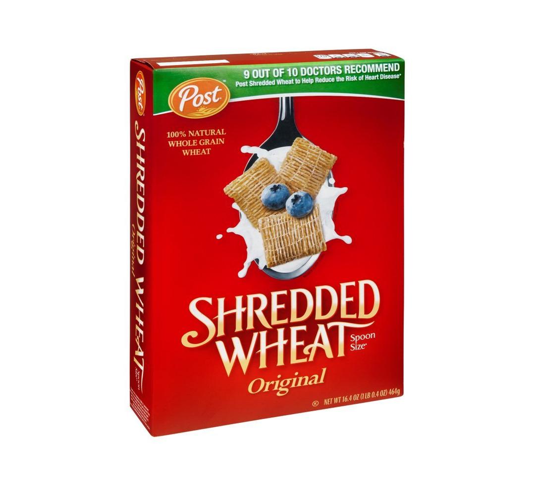 Post Shredded Wheat Original Spoon Size Cereal, 16.4 oz (Pack of 5)