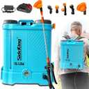 SideKing Battery Powered Backpack Sprayer 3.2 Gallon, 0-80 PSI Adjustable Pressure Sprayer Compatible with Makita 18V Battery, Electric Sprayer with Wand, 5 Nozzles, 2.0Ah Battery&Charger Included