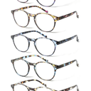 NORPERWIS 5 Pairs Reading Glasses - Standard Fit Spring Hinge Readers Glasses for Men and Women (Multicolor, 3.5, x)