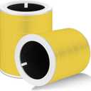 Core 600S Pet Care Replacement Filter for LEVOIT Core 600S-P, Core 600S-RF Air Purifier Filter 3-in-1 True HEPA Activated Carbon for Large Room, 2 Pack, Yellow