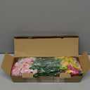 AGIRL 24 Bundles Artificial Flowers for Outdoor,No Fade Fake Plastic Flowers Faux Plants for Decoration Hanging Planters Indoor Outside Garden Porch Window Box Home Wedding Farmhouse