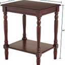 Decor Therapy Simplify End Table with Shelf, Espresso