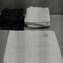 Wealuxe Premium 12 Pack Cotton Dobby Weave Kitchen Towels, Black/White, 15x26 Inches, 410 GSM, Machine Washable