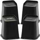 Yookwutar Bed Risers 2 inch, 3 inch, 4 inch, 6 inch, 8 inch Heavy Duty, Oversized Furniture Riser for Couch Sofa Table Chair Leg Frame Dorm, Support up to 6000 Lbs (Black 4 Pack, 8 inch)