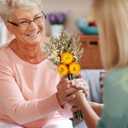 Preserved Flowers - Real Sunflower Gifts from Son Daughter for Mom, Birthday Gifts for Women, Teacher Appreciation, Dried Flowers for Decoration, Christmas