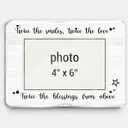 Twins Photo Frame, Twin Dad Mom Gifts, New Dad Mom Gifts, Twin Baby Gift, Twice the Smiles Twice the Love Picture Frame for 4 x 6 Inch Photo