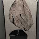 Large Framed Neutral Abstract Wall Art, 3 Piece Modern Canvas Prints Paintings Artwork for Walls, Minimalist Black Beige Pictures for Living Room Hallway Dining Room Bedroom Wall Decor -Total 30x60 In