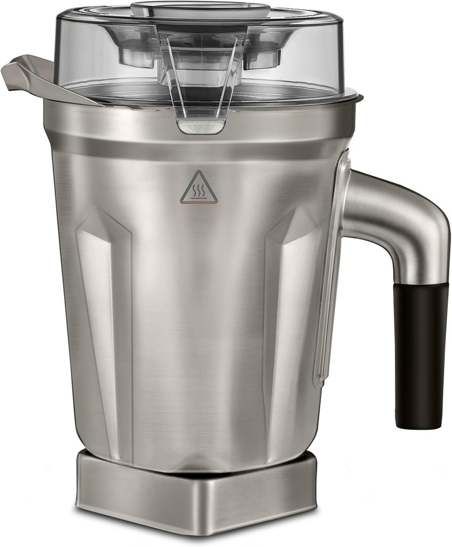 64oz Stainless Steel Container Compatible with 5200 6300 E310 Vm0102 Vm0103 Vm0197 Classic/Commercial Series etc Blender, Stainless Steel Blender Pitcher Jar Cup