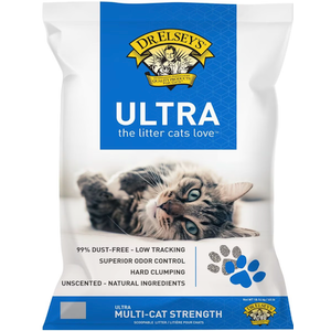 Dr. Elsey's Ultra Unscented Clumping Clay Cat Litter, 40-lb bag