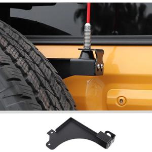 JWWY Tailgate Antenna Base Mount Bracket Holder Clamp Rear Door Antenna Mount Base Holder Fit for 2021-2025+ Ford Bronco Exterior Accessories Alloy Black