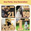 imprsv Marquee Numbers 20 Birthday Decorations: Large Light Up Numbers 20 Years Old Birthday Decor for Men Women Big Sign Party Anniversary Cardboard Backdrop Signs Blocks Balloons (3ft White)