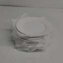 12 PCS White Dinner Plates, 8 Inch Round Dinner Plates Set, Ceramic Dessert/Salad Plate, Porcelain Appetizer Plate, Microwave & Dishwasher Safe