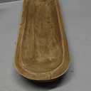 Wooden Dough Bowl Decor, Vintage Wooden Bowl Hand Carved Home Decor for Dining Table Center, Living Room, Kitchen Decor. (20inch brown)