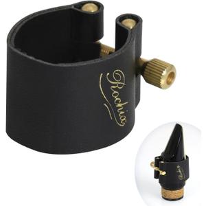 Leather Ligature for Bass Clarinet Mouthpiece (bass clarinet leather ligature)