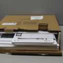 BAMBANG Bamboo Bread Box for Kitchen Countertop, Extra Large Farmhouse Bread Box with 4-Side Clear Panels, Wooden Bread Storage Container for Homemade Bread, White