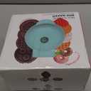 Dash MultiMaker Mini System - Compact Waffle Maker for Family Breakfasts - Removable Griddle Plates & nonstick surface - 6 Plates - Aqua