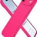 2 x Compatible with iPhone Air Case, Shockproof Liquid Silicone Protective Phone Case with Soft Anti-Scratch Microfiber Lining Ultra Slim Drop Protection Phone Cover (Rose Red)