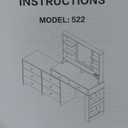 Makeup Vanity Desk with Mirror and Lights, Vanity Desk with 8 Drawers & Storage Shelves, Vanity Table with Power Outlet, 3 Color Modes & Adjustable Brightness Dressing Table, Bedroom, Brown (15.75D*40-68W*55.91H)