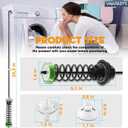 UpgradedSets 4Pcs W11130362 WTW5000DW3 WTW5000DW2 MVWX655DW1 MVWC565FW0 Washer Suspension Rod Kit for Whirlpool Maytag Bravos Top Load Washer W10594080 W10735786 W10748956 W10780040 | 23.3in