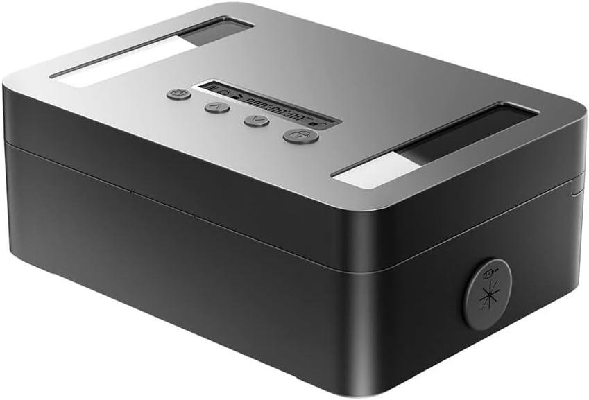 Timed Lock Box for Mobile Phones, Self-Controlled Safety Locker with Timer, Easy Install Metal Lock Container for Digital Detox and Secure Storage