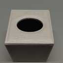 Sumnacon Square Linen Tissue Box Cover - Stylish Cube Tissue Box Holder with Magnetic Bottom, Decorative Tissue Box for Vanity Toilet Tank Dresser Night Stand Table Countertop Office Car, Beige