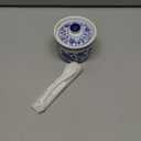 Retro Ceramic Blue and White Sugar Bowl Seasoning Pot Storage Jar with Lid