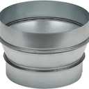 A-KARCK Air Duct Reducer 7" to 6", Round Duct Adapter Galvanized Steel for Inline Ventilation System, Connect Pipe with Duct Fan or Dryer Vent