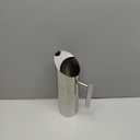 Stainless Steel 53oz/1.5L Metal Pitcher with Ice Guard, Silver Restaurant Jug with Handle for Iced/Hot Beverages