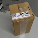 Bedside Table Lamp with Touch Control & USB C+A Charging Ports LED Desk Lamp with 2 AC Outlets, Minimalist Nightstand Light with Black Fabric Shade for Bedroom, Living Room, Office, White