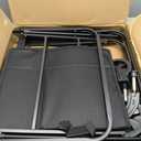 DWVO Collapsible Wagon Cart with Table Plate, Large Capacity Folding Utility Wagon, Adjustable Handle Height Foldable Utility Garden Cart, Outdoor Beach Wagon for Camping, Shopping, Sports, Black