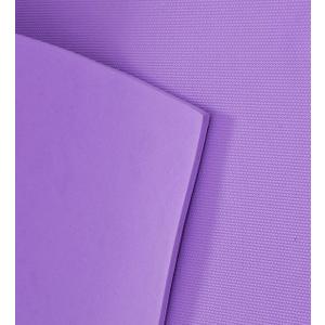 Indoor Outdoor Men & Women Fitness Gym Workout 6mm One Thick Plain Yoga Mat (Purple) 27x72