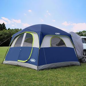 UNP SUV Tent for Camping, 6-Person SUV Tailgate Tent - Easy Set Up with Rainfly, 10'x9'x78in(H) (Dark Blue)