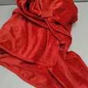 Hahafelt 12v Heated Flannel Wheelchair Blanket, Red Portable Heated Throw for Elderly 2 Heating Zones, Camping Essentials, Elderly Gift