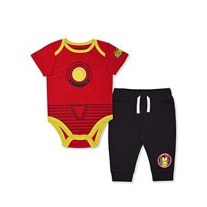 Marvel Avengers Boys’ Bodysuit and Jogger Set for Newborn and Infant 