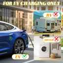 Kanayu 25FT NEMA 6-30P to 14-50R EV Charger Adapter Cord, 30 Amp 240V HVAC to 50 Amp Level 2 EV Charging Power Adaptor Cord, STW 10 AWG/3C, ETL Listed (Not for RV or Dryer)