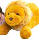 IKASA Large Lion Stuffed Animal Plush Toy,30" Giant Lions Cute Jumbo Soft Toys,Huge Big Size Plushy Fluffy Fat Oversized Plushie,Gifts for Kids Girls