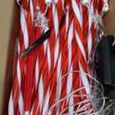 WdtPro 24Pack Upgraded Solar Christmas Candy Cane Lights, Solar Pathway Lights Waterproof, Christmas Decorations Outdoor with 10 Modes and Bright 144 LED for Yard Garden Lawn Patio Party Decor