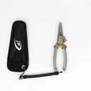 danco 2 Pack Aluminum 7.5 Precision Fishing Pliers with Stainless Steel Jaws, Cuts Braid with Ultra-Sharp Tungsten Carbide Side Cutter, Lockable, with Sheath, perfect for Fresh & Saltwater