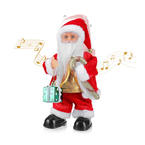 Brynnl Christmas Twerking Santa Claus, Shaking Walking Santa Claus with Music Singing and Dancing Animated Santa Figure, Christmas Home Decor & Festive Gift for Kids & Adults