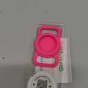 QR Code Airtag Holder, Scan QR Code Send Location Alert Email, Waterproof Full Body Protection Anti-Lost Air Tag Case, Airtag Accessories for Dog, Cats, Collar, Backpack (Rose, Regular)