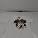 Junior's Mickey & Friends Minnie Mouse Cheetah Print Bow T-Shirt, M