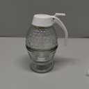 Honey Dispenser, 8oz Honey Dispenser No Drip Glass with Stand, Honey Container & Coffee Syrup Dispenser for Tea Time & Gifting, Elegant Honeycomb Honey Jar - Honey Pot Bottle for Maple Syrup Bee