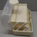 WMM Makeup Storage Organizer, Large Capacity Makeup Organizer with Transparent Visual Cover, Handle 3 Layers Portable Cosmetic Storage Box Easily Organize Your Cosmetics, Jewelry and Hair Accessories (11"White)