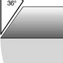 Guyker Fret Beveling File - Fret End Bevel-Flush Files Luthier Angle Tool (36 and 90 Degrees) - Low Friction Fret Leveler (1PCS, Long Length 7”)