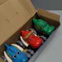 Monster Truck Toys, Toy Cars for Toddlers 1-3 with Bull Shark Crocodile Glow Rover Wheels Press and Go Cars Monster Trucks for Toddler Boy Toys Christmas Birthday Gifts 3 Pack