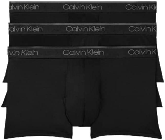 Calvin Klein Men's Underwear Microfiber Stretch 3 Pack Trunk (Medium)