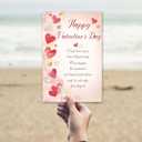 Romantic Valentines Day Card Gift for Him Her, Sweet Love Story Greeting Card for Boyfriend Girlfriend Husband Wife, Anniversary or Valentines Gift
